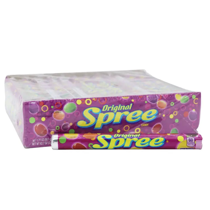 Original Spree Roll Candy-Toys-Grandpa Joe-About this product Original Spree rolls are candy, covered in a colored fruit-flavored shell.-Kidz Toys