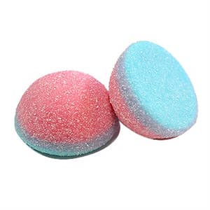 Blue Raspberry Gummy Drops-Toys-Sweetish- Swedish Candy-Dual-colored blue and pink gummy drops with a tangy blue raspberry flavor.-Kidz Toys