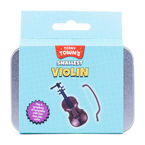 teeny town smallest violin, mini violin set