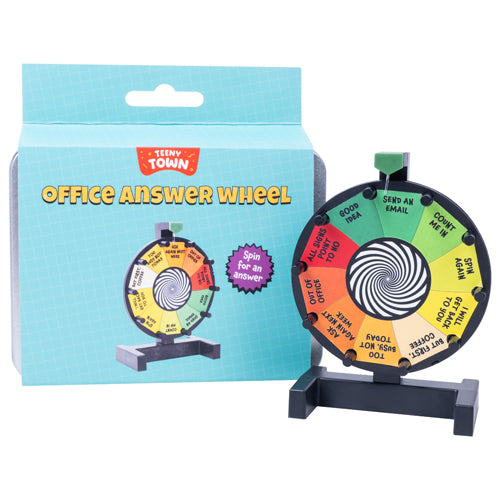 teeny town office answer wheel, mini office answer wheel