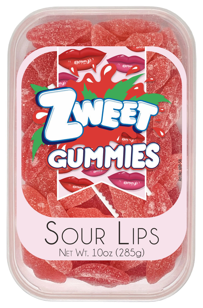Zweet sour lips gummies candy