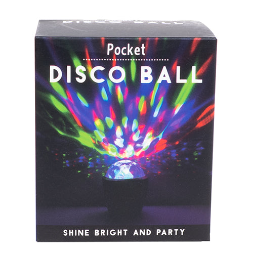 Pocket Disco Ball-Toys-Fizz Creations-Transform any space into a dazzling dance floor with The Pocket Disco Ball! This compact and portable disco ball brings the party wherever you go. Measuring at 2.4″ high, it may be small in size, but it delivers big on fun. Simply plug it in using the 2ft USB lead and choose the lighting and micro USB adaptors that work best for your device. With the convenient on/off switch, you have full control over the vibrant disco ball lights. Whether you’re hosting a small gather