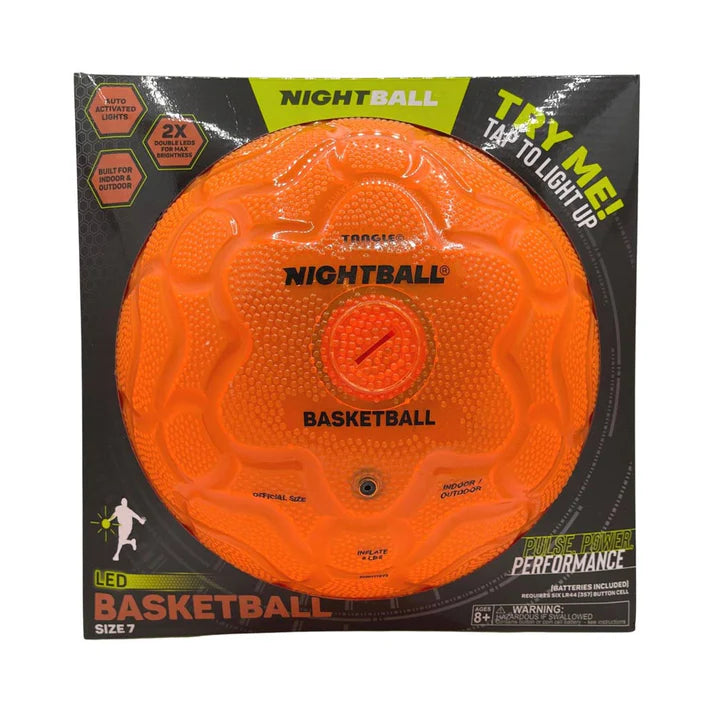 Orange LED light up basketball Nightball