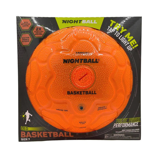 Orange LED light up basketball Nightball