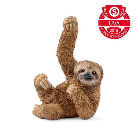 Schleich Sloth-Toys-Schleich-The sloth spends almost its entire life in the trees of tropical rainforests.-Kidz Toys