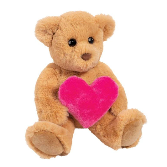 Valentine TEDDY w/heart-Douglas-Kidz Toys