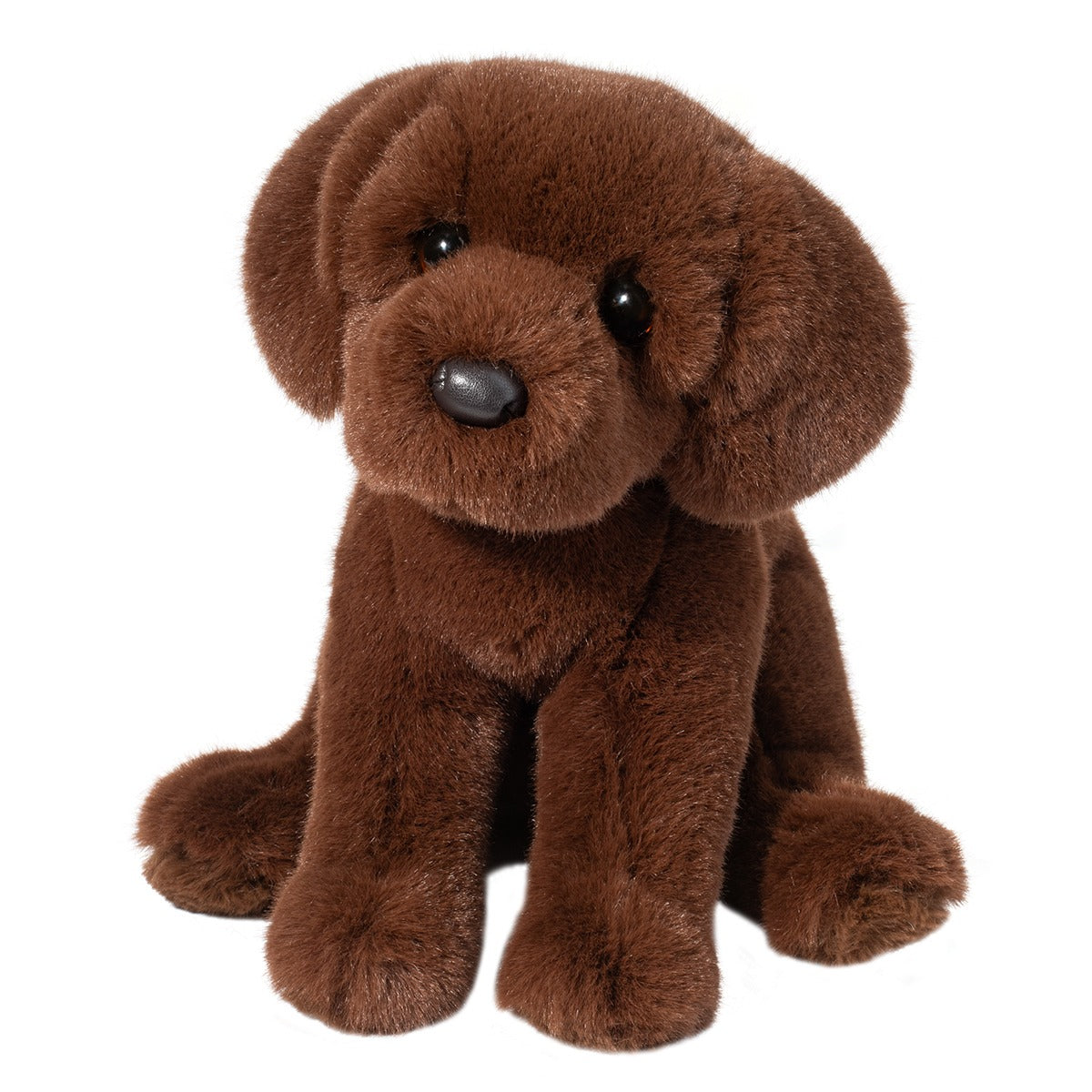 Zoom Chocolate Lab-Toys-Douglas-As his name implies, Zoom the Chocolate Lab stuffed animal finds it hard to stay still! Outdoor adventures and good natured roughhousing are things that come naturally to this hardy plush dog, but ask him to sit and stay and he’ll give you an expression so mournful, you won’t have the heart to leave him alone for long! Designed to offer the best cuddles one could wish for, Zoom’s rich, brown coat is crafted with delightfully soft and silky plush fur. Resilient polyester fill