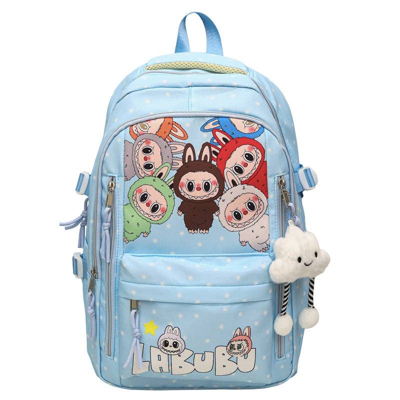 Labubu Trendy Print Large Backpack, Labubu