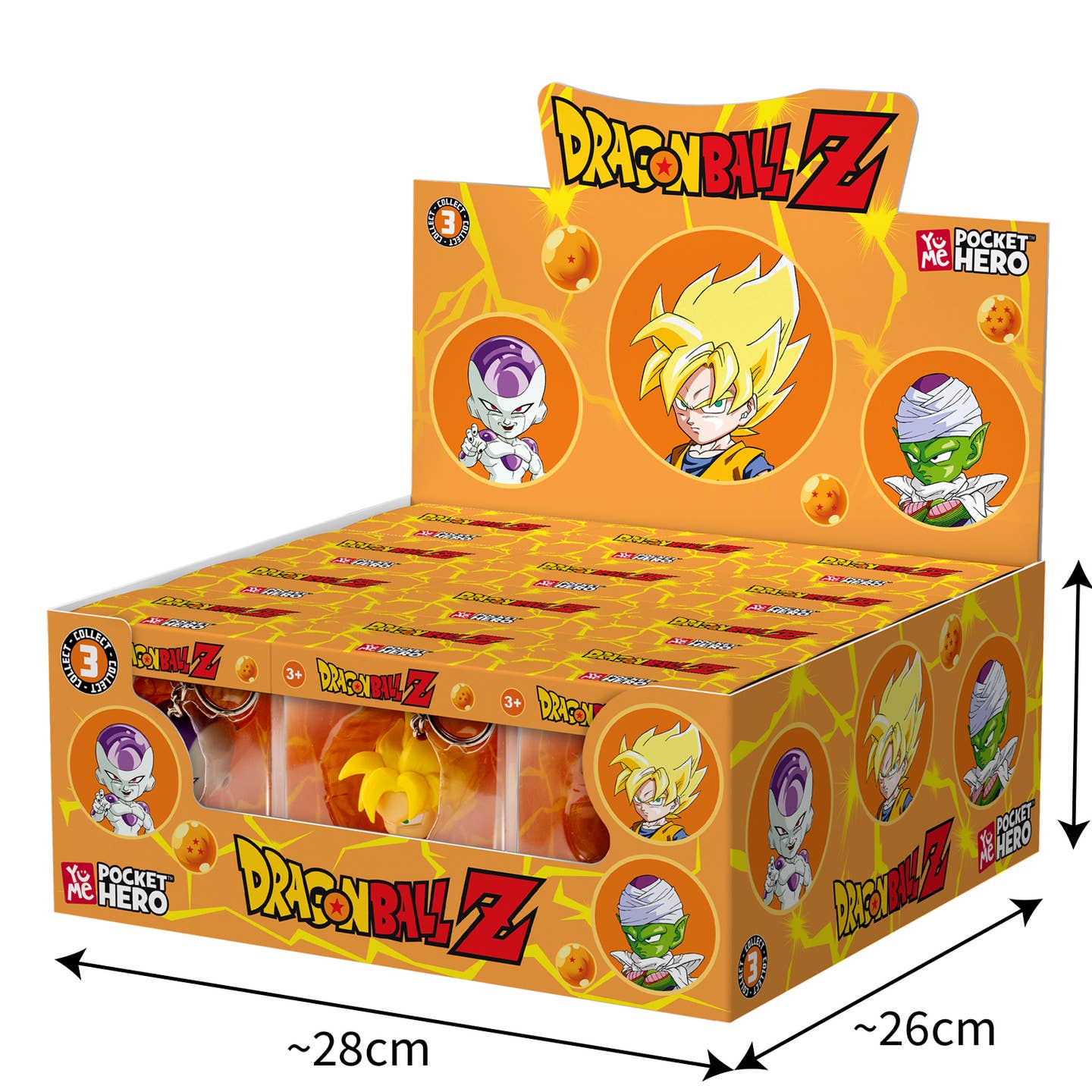 Yume Dragon Ball Z Pocket Hero Window Box Keychains