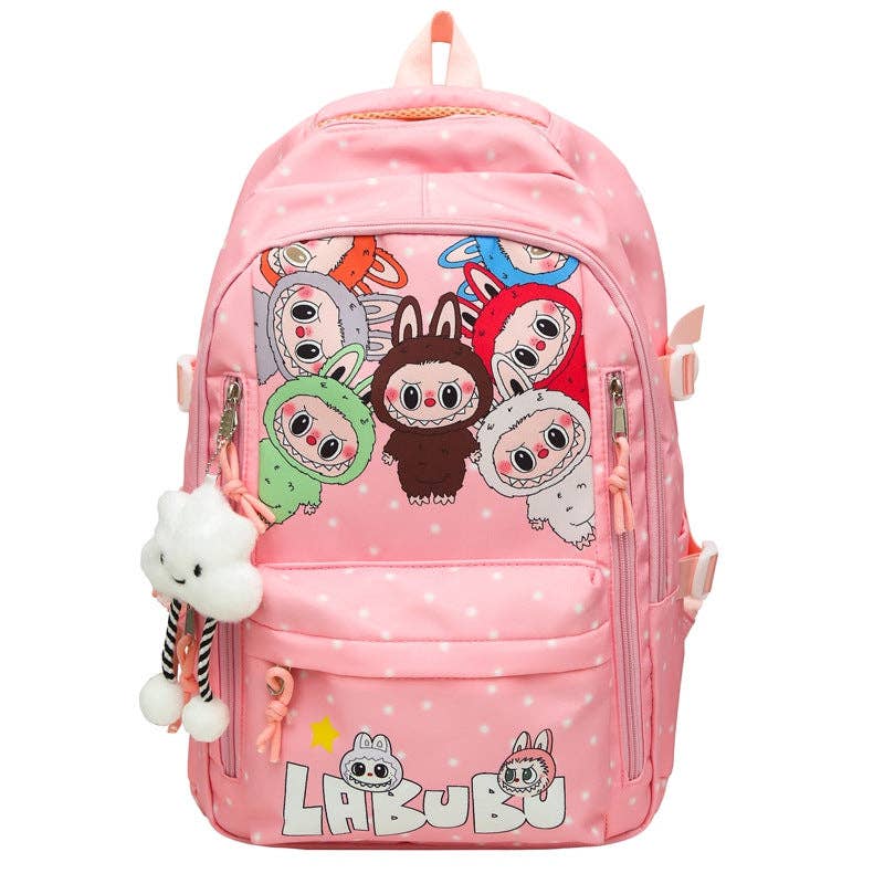 Labubu Trendy Print Large Backpack, Labubu