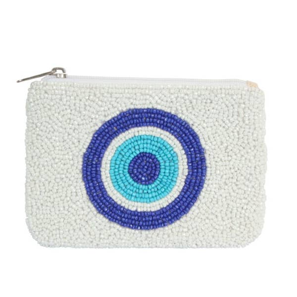 Ladies Fully Beaded Target Rich Fashion Coin Purse, Coin Purse, Beaded Purse