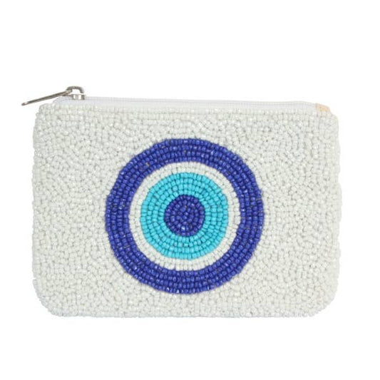 Ladies Fully Beaded Target Rich Fashion Coin Purse, Coin Purse, Beaded Purse