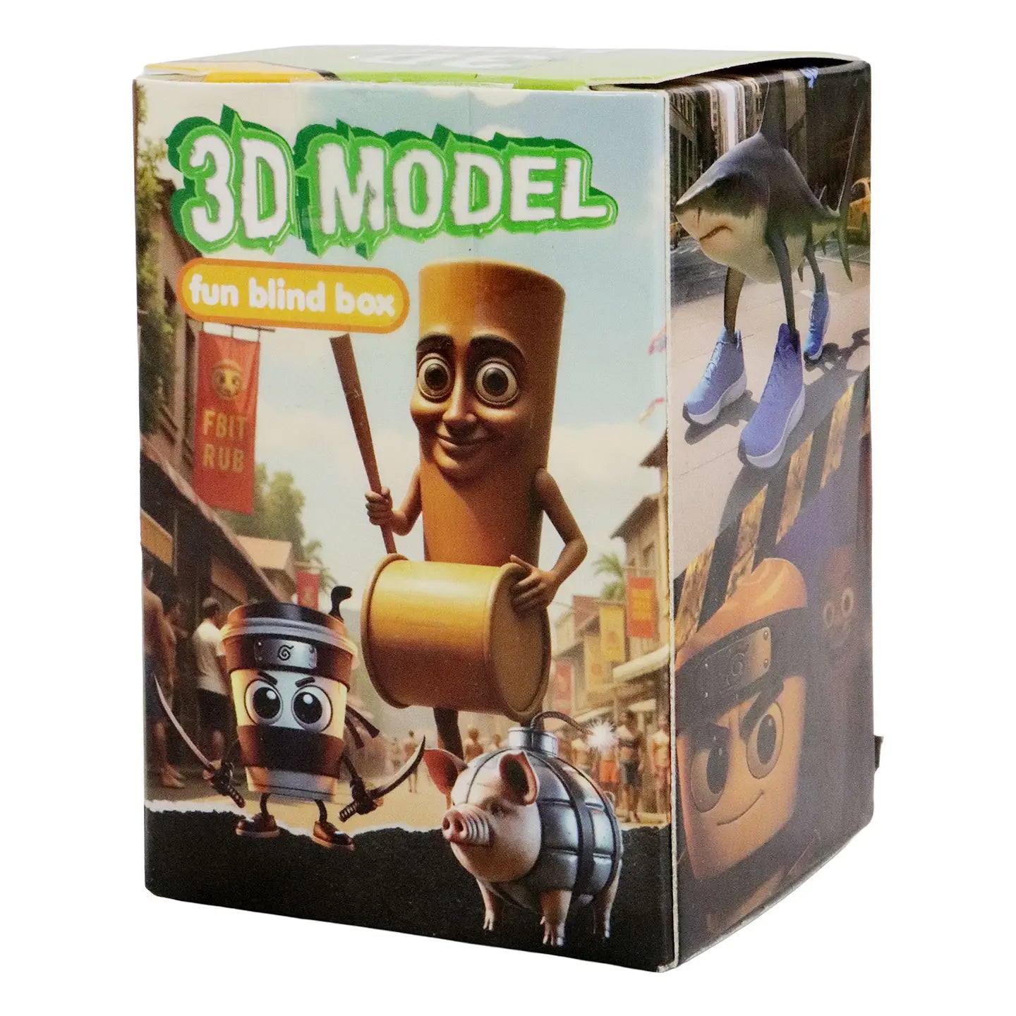 Brain Rot Meme 3d Print Articulated Key Chain - Blind Box