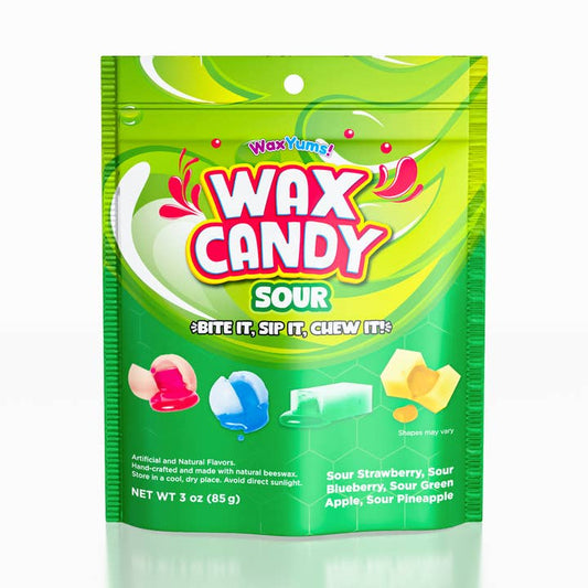 Waxyums! Chewy Gushing Sour Wax Candy Bag 2.9oz