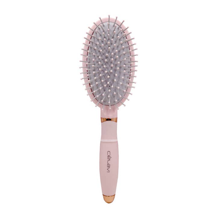 Pink Round Glam Paddle Brush, Hair Brush, Girls Hair Brush