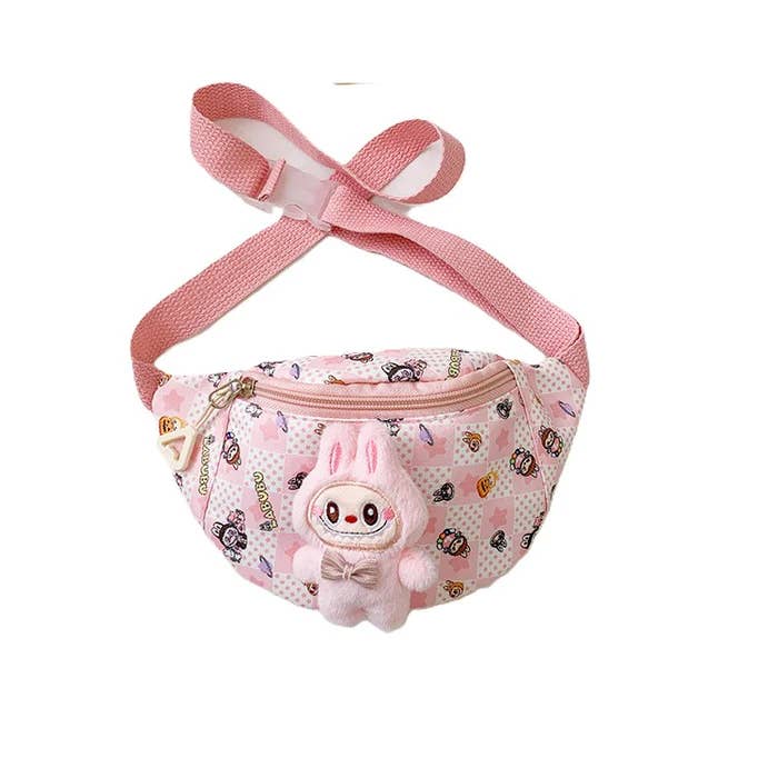 Cute Labubu Plush Kids Crossbody Bag