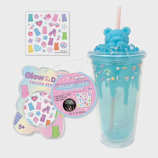 Gummy Bear Hydration - Blue, Kids Cup, Kids Tumbler