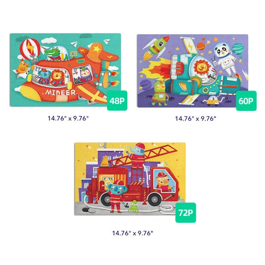 Level Up! Puzzles with Storage Bag- Level 4: Transportation