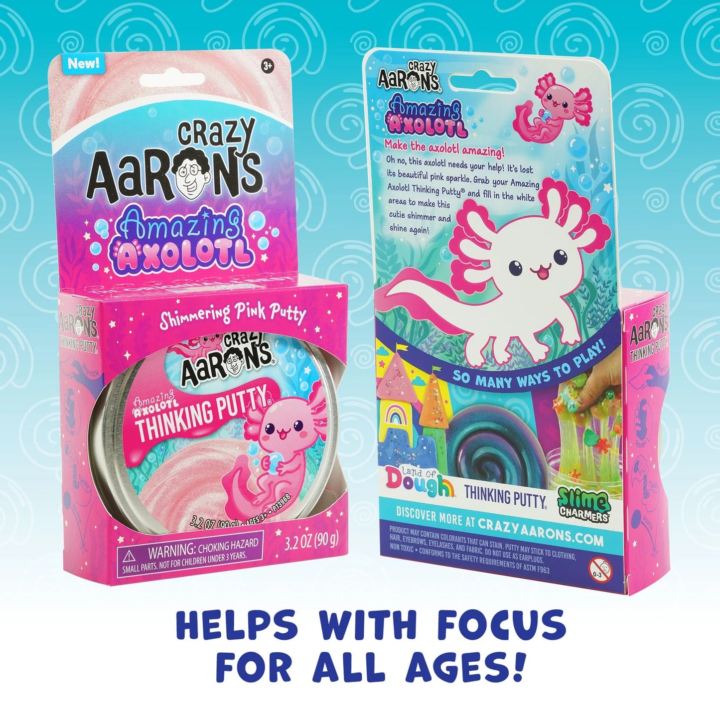 Amazing Axolotl- Crazy Aarons Putty
