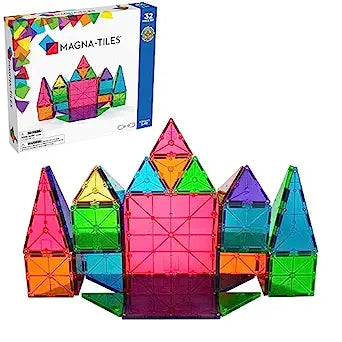 MAGNA-TILES® Clear Colors 32 Piece Set-MAGNA-TILES-Kidz Toys