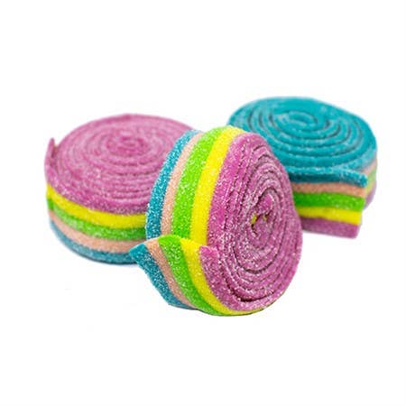 Gummy Rainbow Rolls-Toys-Sweetish- Swedish Candy-Sour sugar-coated rainbow rolls.-Kidz Toys