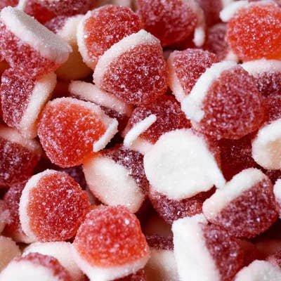 Grahn's Swedish Strawberry Vanilla Drops-Toys-Sweetish- Swedish Candy-Strawberry flavored gummy with a fluffy vanilla marshmallow, coated in sugar.-Kidz Toys