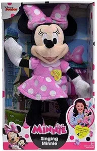 Minnie Disney Happy Helpers 12” Singing Plush-Toys-Enchanted Moments-Package Dimensions: 11.099 cms (L) x 24.307 cms (W) x 33.909 cms (H) Product Type: Toy Figure Package Quantity: 1-Kidz Toys
