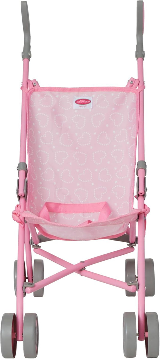 Pink Hearts Umbrella Stroller