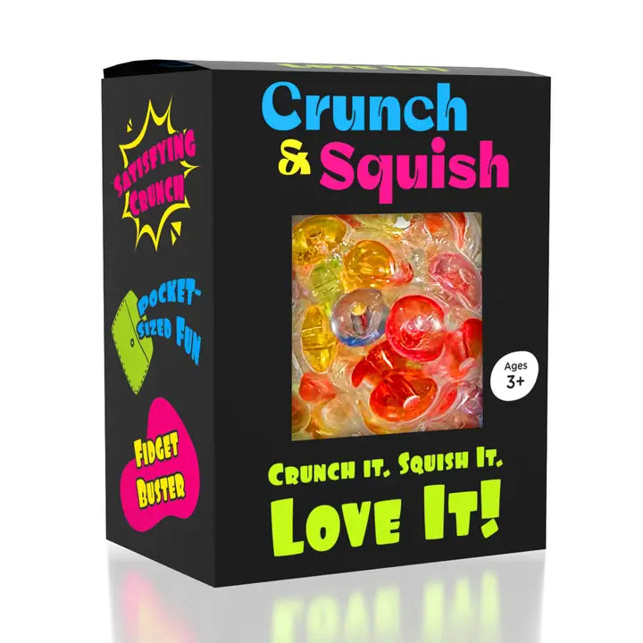 Crunch & Squish Crunchy Squishy Stress Ball Fidget Toy (Color Ships Assorted)