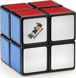 Rubik's Mini 2x2, 2x2 Classic Colour-Matching Puzzle, Pocket-Toys-Spin Master-THE ORIGINAL RUBIK'S CUBE - Combining math, art and science, the iconic Rubik's Cube stimulates your brain and challenges you to solve problems. The classic 2x2 Rubik's Cube is the puzzle that fascinates fans around the world. Its small size is misleading, this mini cube or pocket cube still has 3,674,160 permutations. An iconic travel toy ENDLESS FUN - The original Rubik's Cube has been happy with gamers for generations. This puz