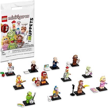 Lego Minifigures Muppets-Toys-The HQ-Unexpected characters encourage endless play with these cool LEGO Minifigures The Muppets (71033) bags. A nostalgic surprise treat for kids and fans of any age Collectible fun in a bag with 1 of 12 buildable Disney’s The Muppets characters to discover, plus one or more accessories and a collector’s leaflet. A fun addition to any collection For kids of all ages, LEGO Minifigures characters appeal to any kid or fan aged 5 and up, inspiring imagination and helping build cre