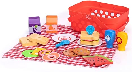 Pretendables Picnic Basket Set-Fat Brain Toys-Kidz Toys