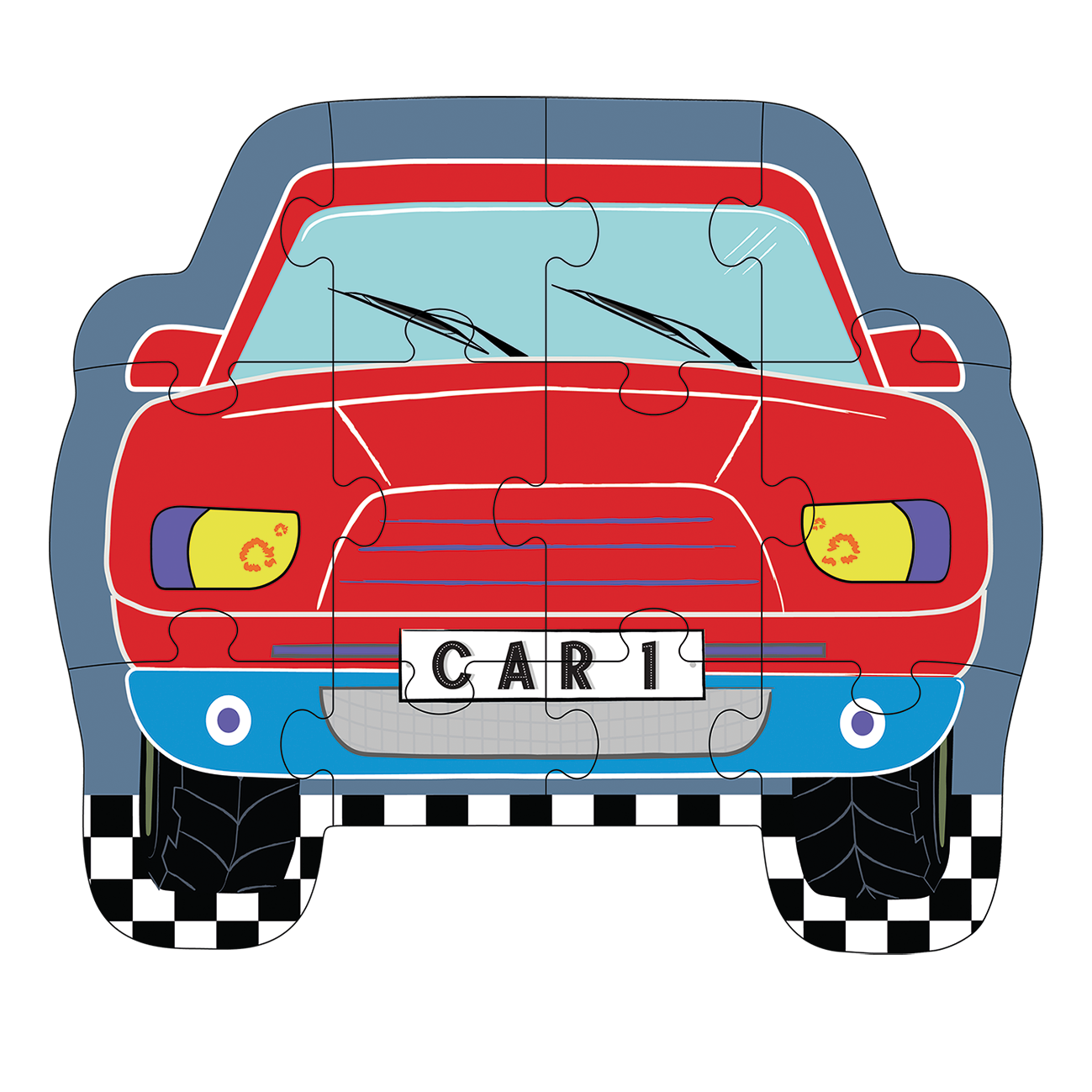 Cars 12 piece jigsaw puzzle, Kids Puzzle, Jigsaw Puzzle