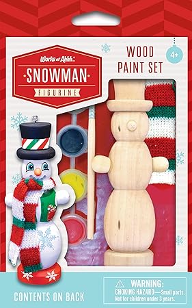 Nutcracker Snowman Ornament Wood Paint Kit-Toys-MasterPieces-About this item Create your very own wood painted Nutcracker Soldier Ornament-Kidz Toys