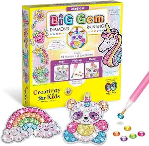 Big Gem Diamond Painting Stickers, kids diy, arts and crafts