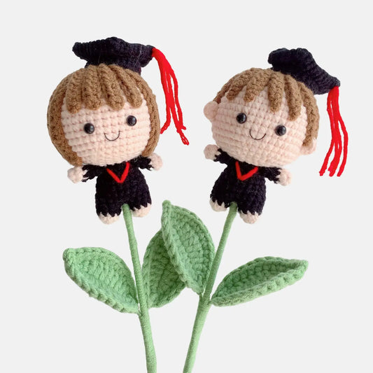 Crochet Graduation Doll, Handmade Gifts, Holiday Decor