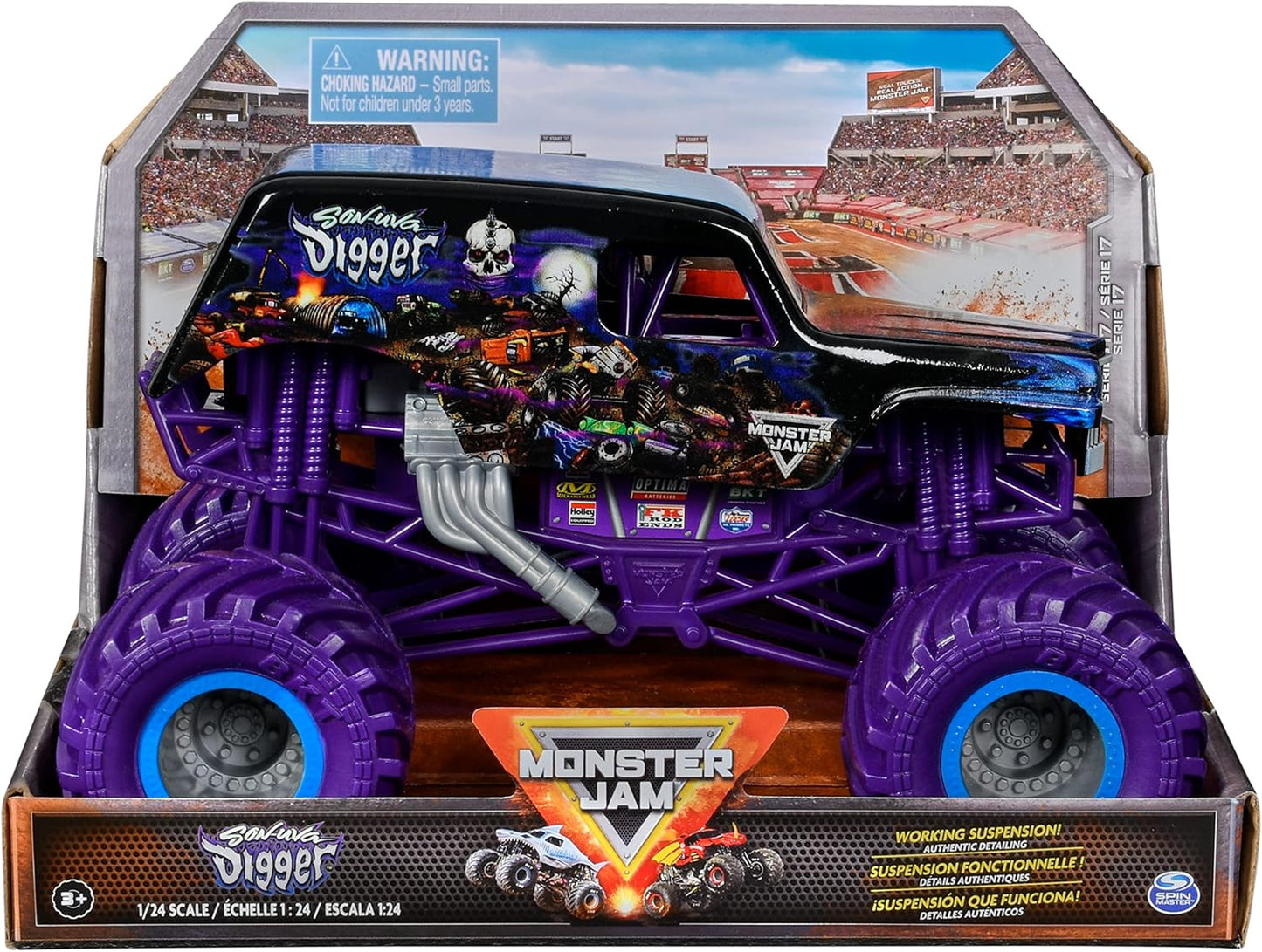 Son-Uva Digger Monster Jam, 1:24 Scale Monster Truck