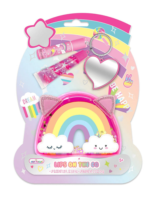 Lips on the Go - Rainbow, Kids Makeup, Kids Makeup Kit, Kids Makeup Bag