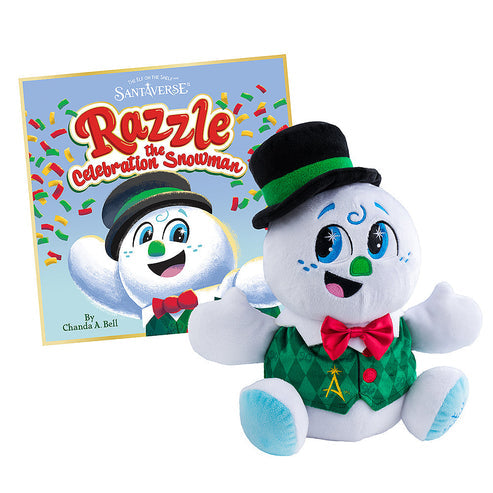 SnoStax Razzle the Snowman Plush and Book 4p