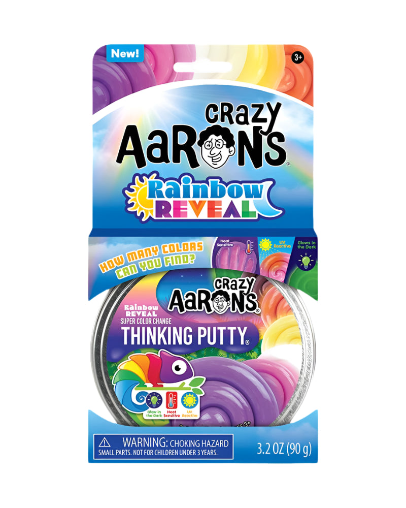 Crazy Aarons Thinking Putty - Rainbow Reveal, Thinking Putty, Rainbow Reveal