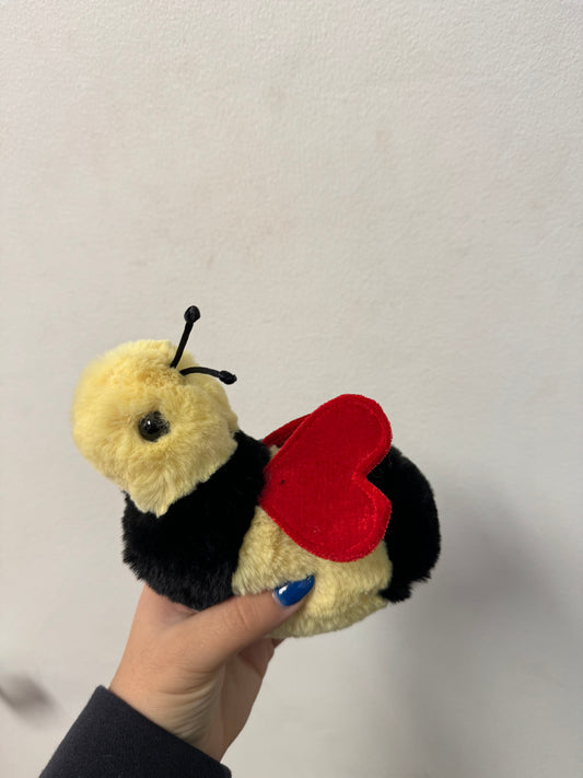 Bee Mine w/heart wings, bee plush, valentine's day plush