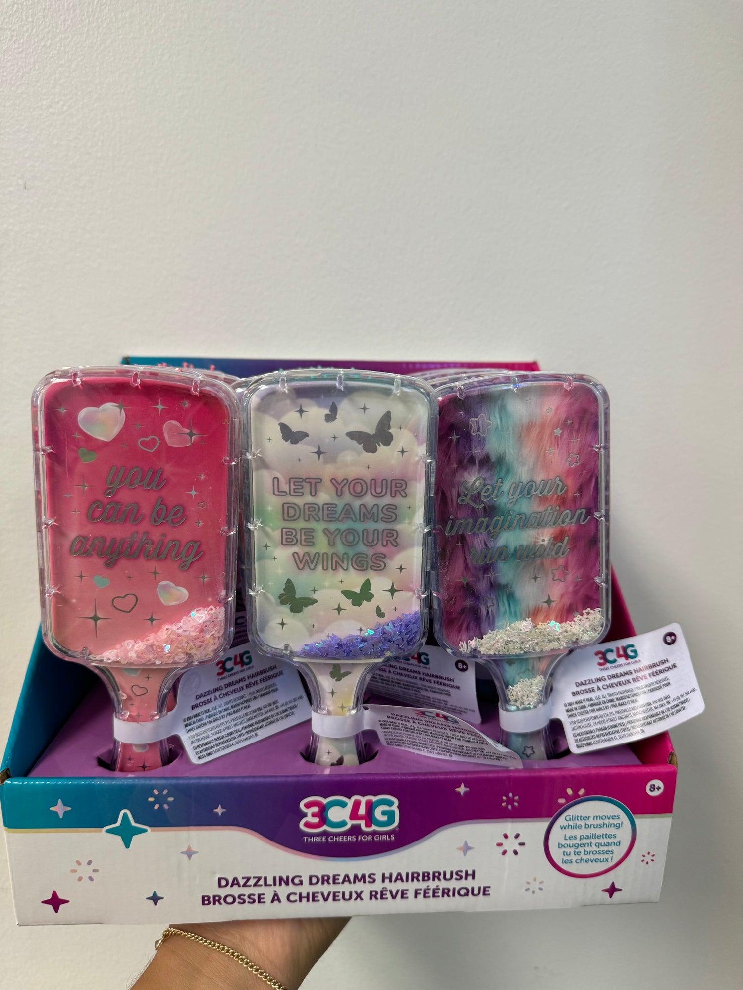 Imagination Land Dazzling Dreams Hairbrush-Toys-Make It Real-Each brush is sold separately!-Kidz Toys