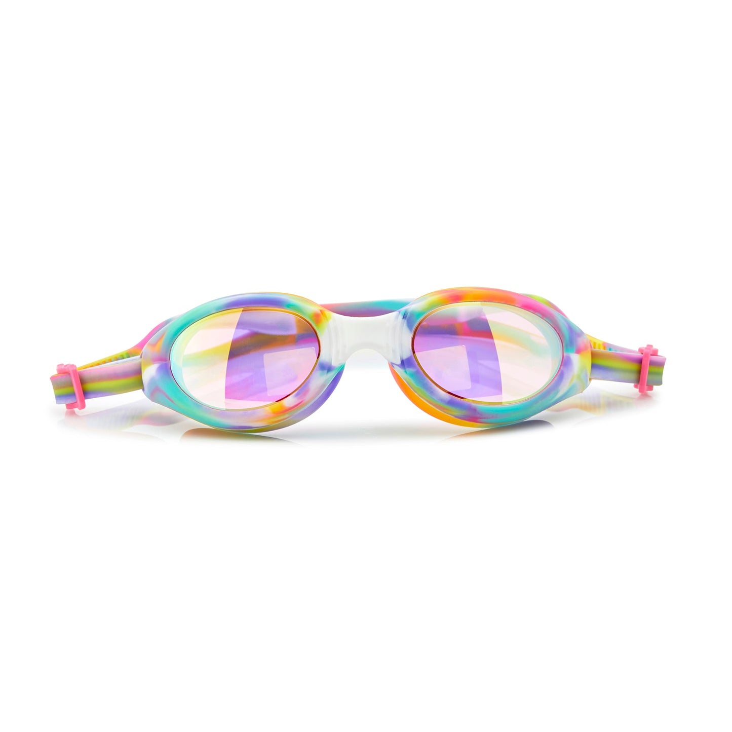 Neapolitan Swirl Taffy Girl Swim Goggles