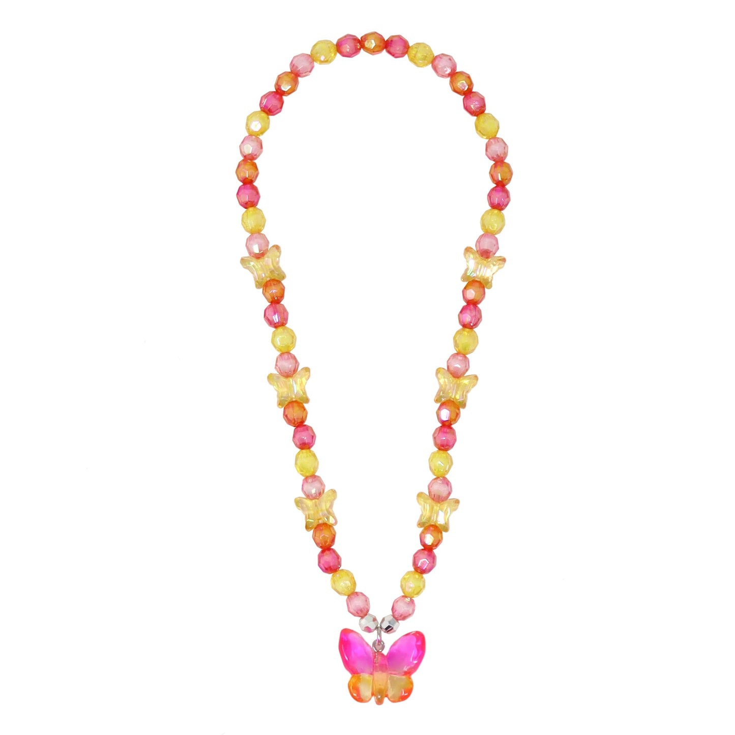 Butterfly Necklace, Pink Poppy, Kids Necklace