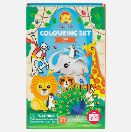 Colouring Set - Zoo, Coloring, Coloring Set, Coloring Book