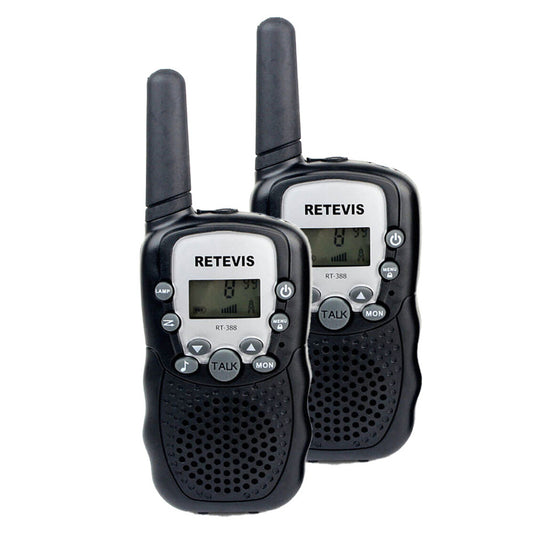 Retevis black walkie talkies set of 2