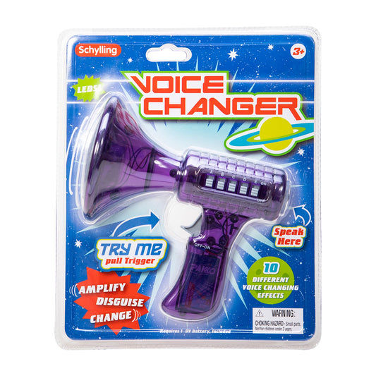 Schylling Voice Changer with 10 different voice changing effects to amplify, disguise, and change voice toy made for kids