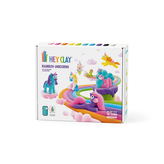 Hey Clay Rainbow Unicorns, Clay, Clay Set, Interactive Toys