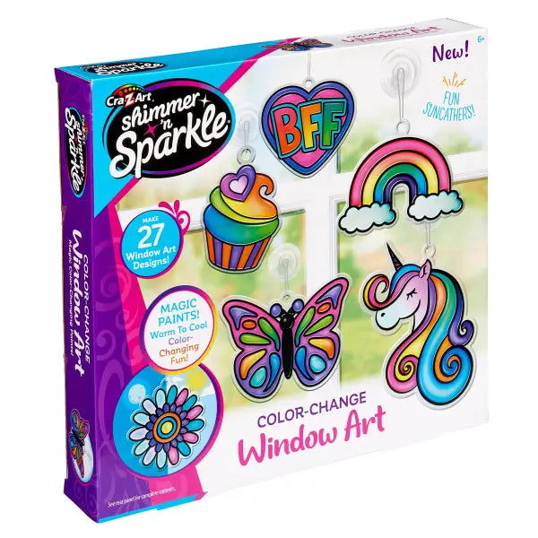 Shimmer 'n Sparkle Color Change Window Art Set