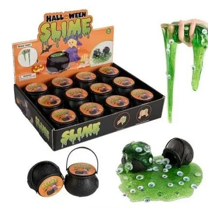 Halloween Cauldron Slime with Mix-in Eyes-Toys-Handee Products-Halloween Cauldron Slime with Mix-in Eyes-Kidz Toys